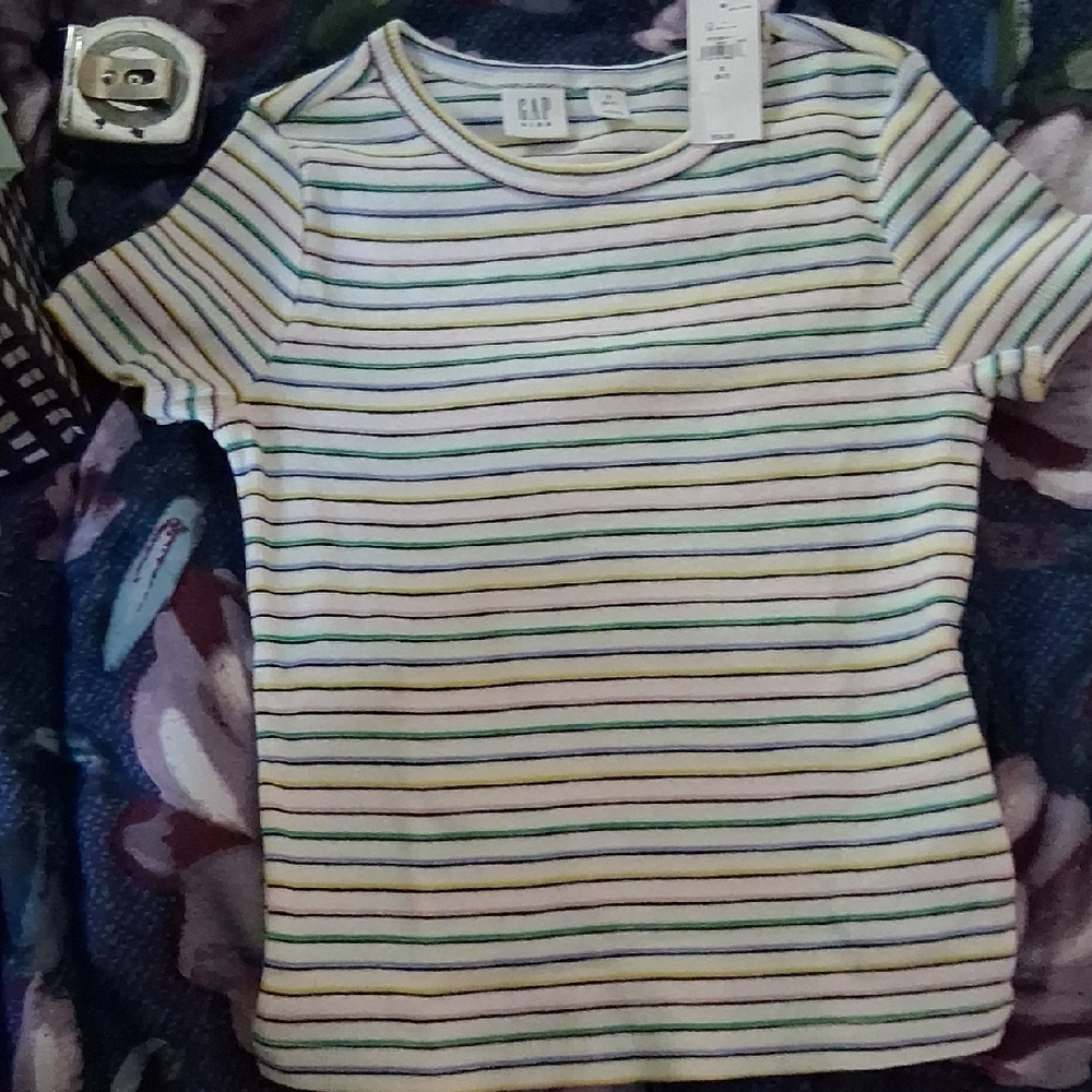 GAP Kids Rainbow Striped Tee